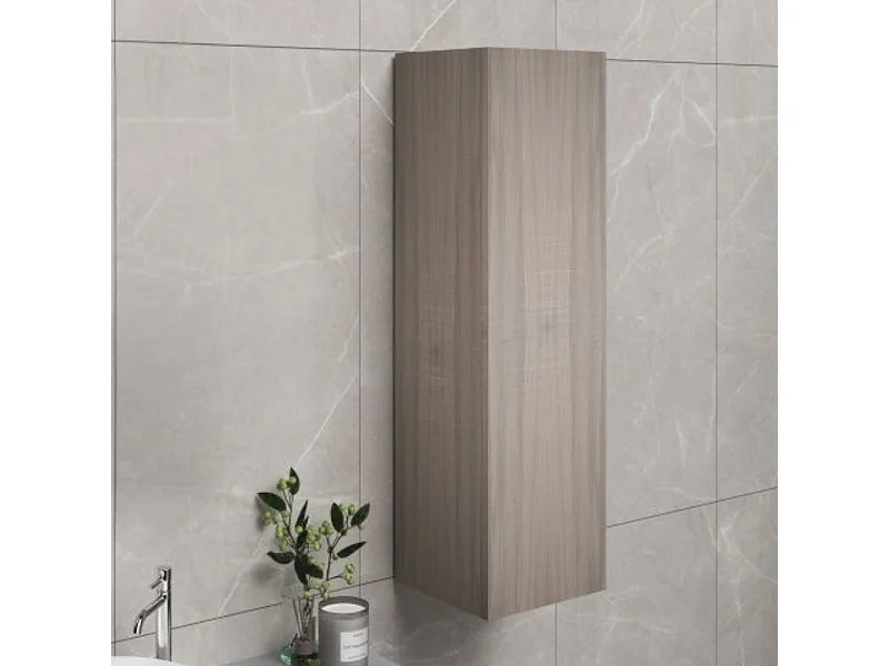 Colonna pensile bagno colore olmo 30x30x120 con anta: eleganza e funzionalità per ogni ambiente