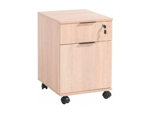 Cassettiera da ufficio con ruote rkm311 colore rovere sonoma