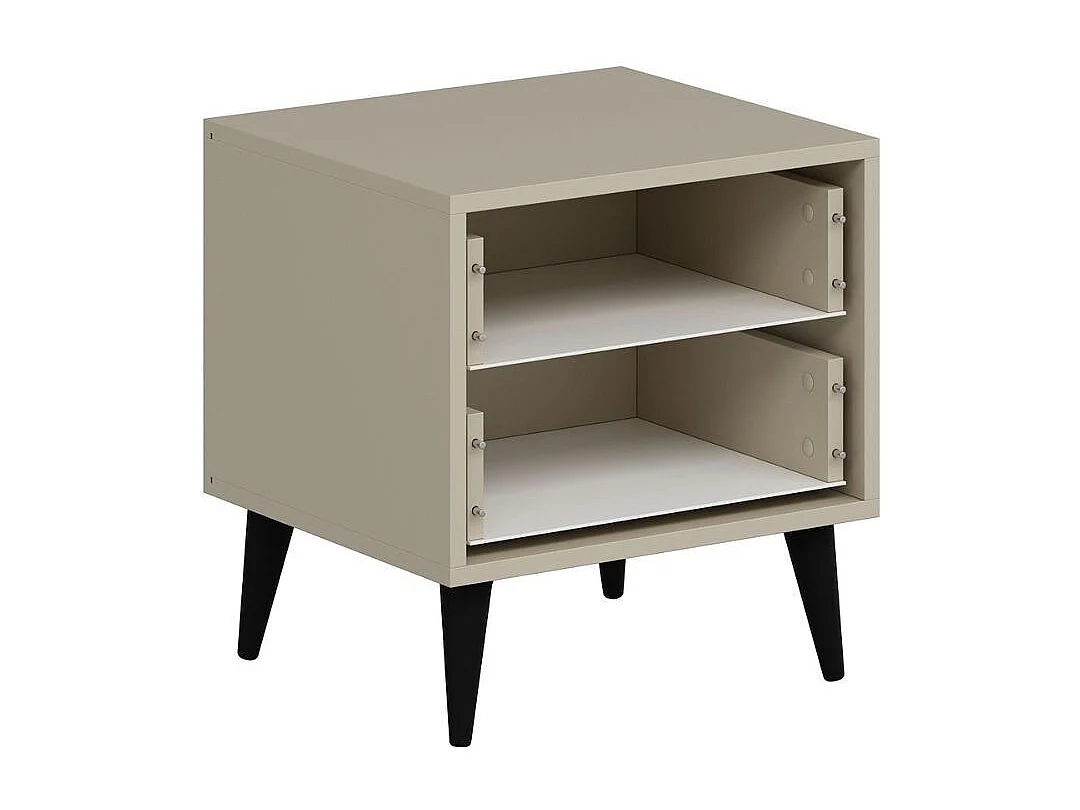 Comodino Prime 2 cassetti colore cashmere 50x45x52H – Eleganza e funzionalità