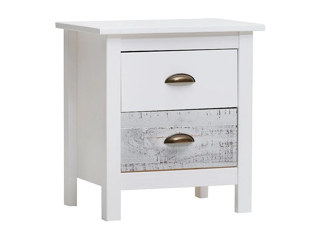 Nachtkastje Romantica - 46x35x49.5cm - Wit