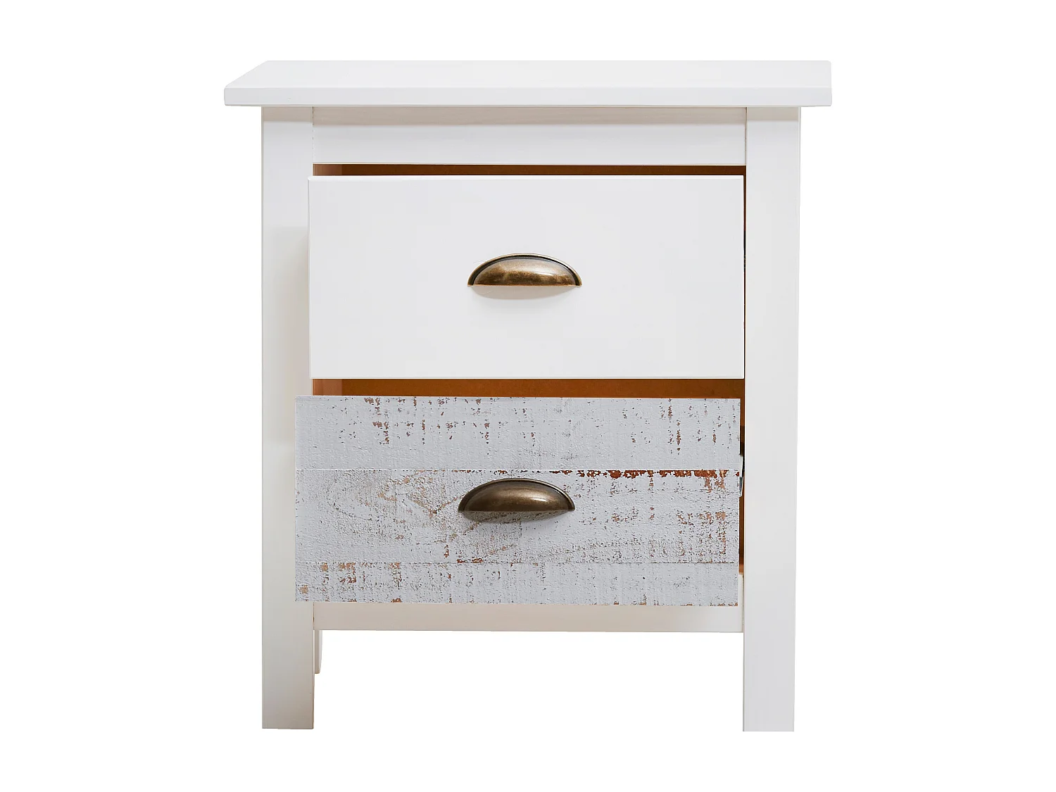 Nachtkastje Romantica - 46x35x49.5cm - Wit