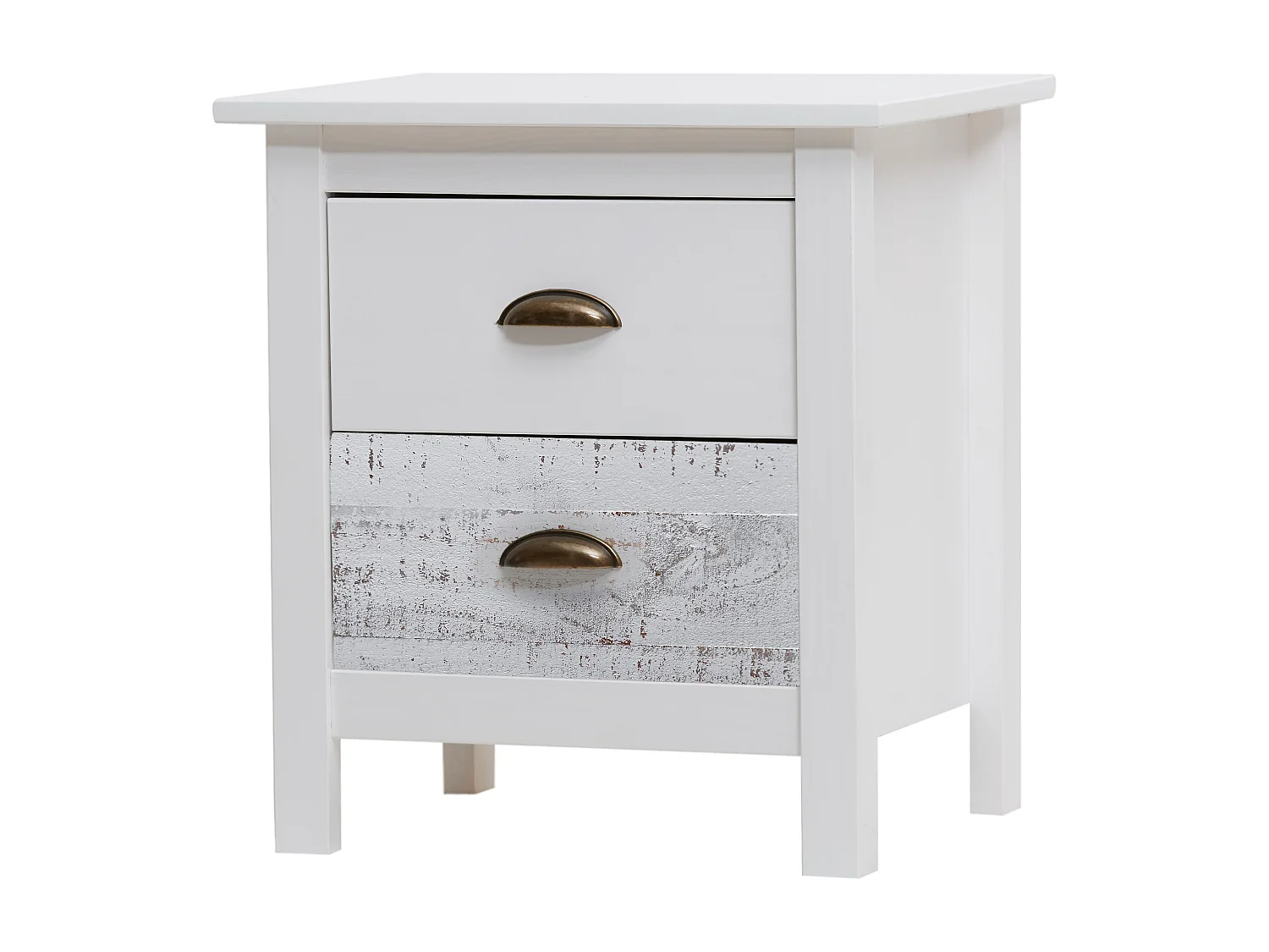 Nachtkastje Romantica - 46x35x49.5cm - Wit