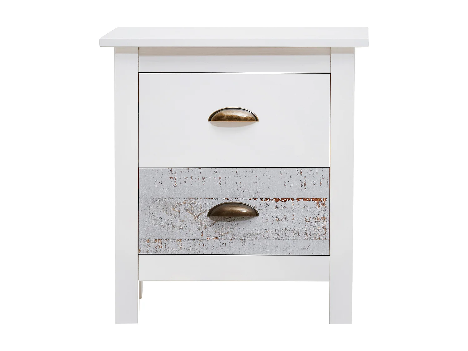 Nachtkastje Romantica - 46x35x49.5cm - Wit