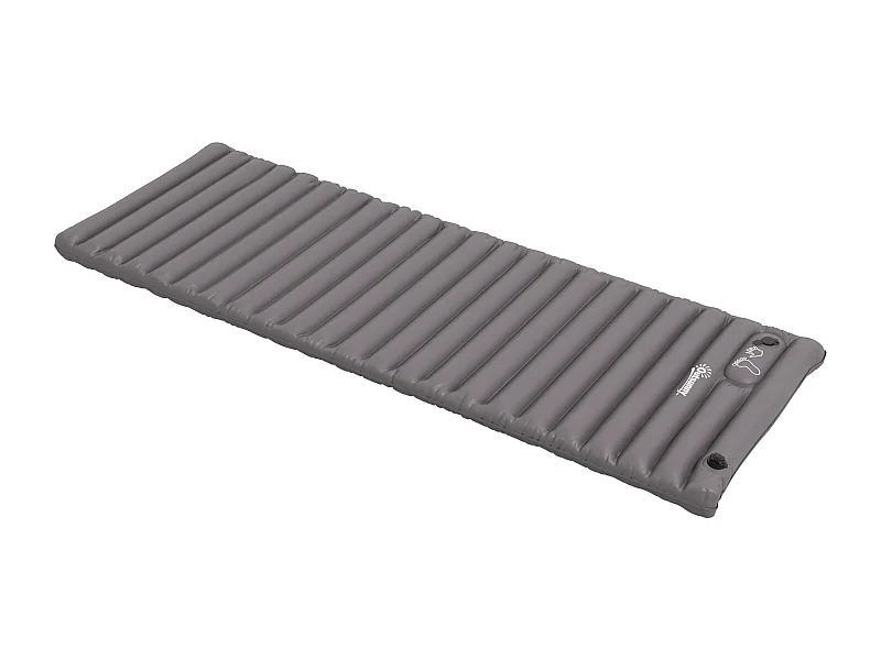 Matelas gonflable - matelas pneumatique simple - sac de transport inclus - gris