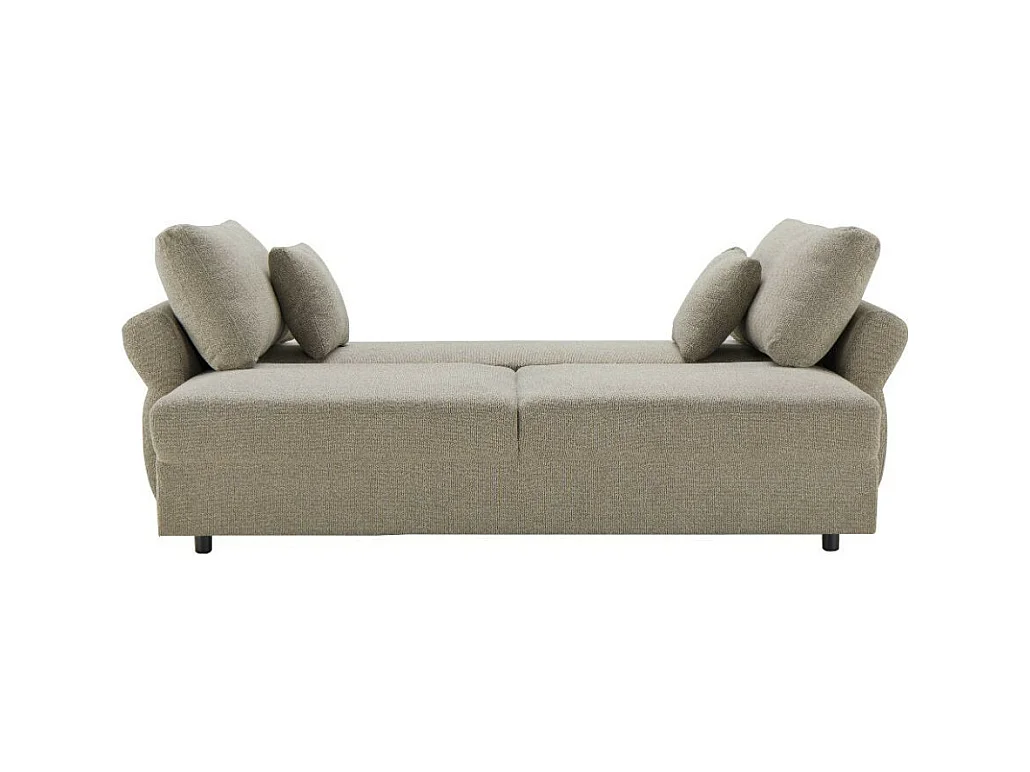 Divano Letto con topper Loki colore tortora 245x105x92H