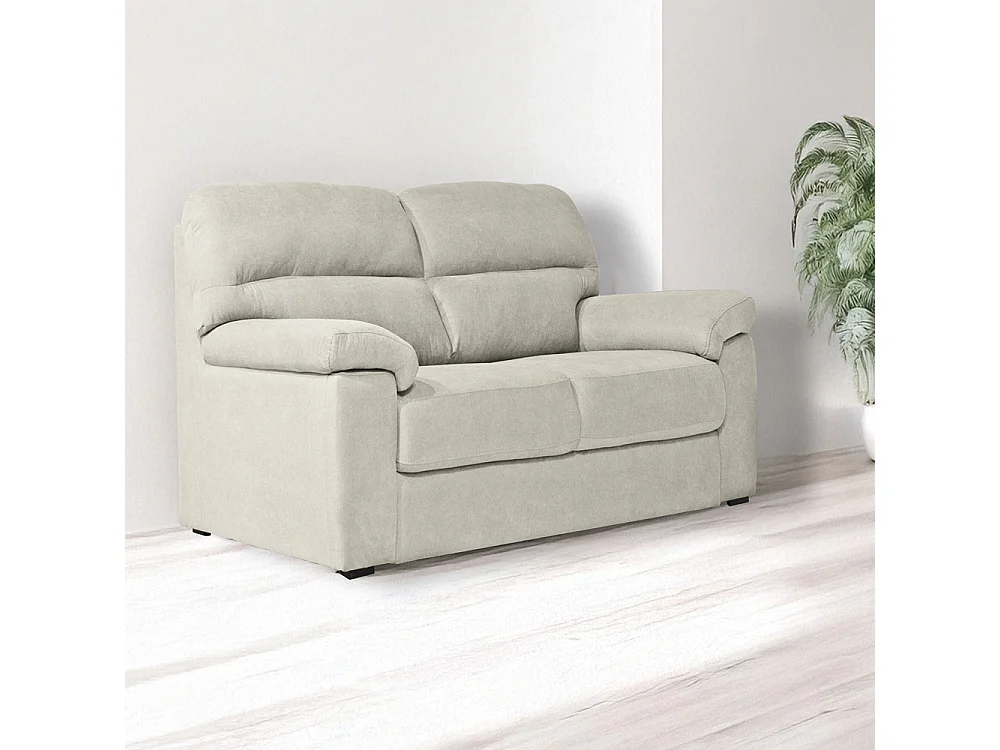 Divano 2 posti Alenda tessuto Roma05 colore beige 160x98x92h