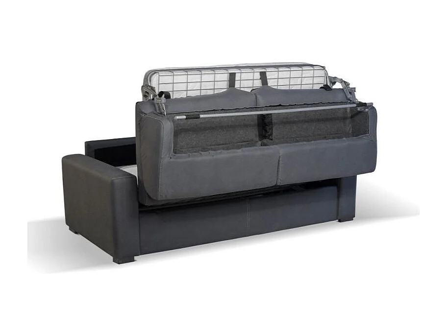 Divano letto 3 posti Flash tessuto Roma06 colore camel 199x98x84h