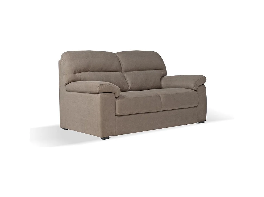 Divano 3 posti Alenda tessuto Roma10 colore tortora 211x98x92h