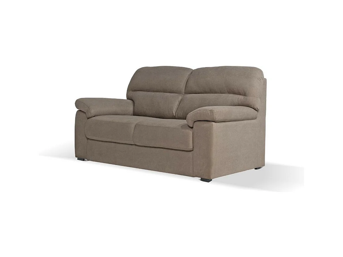 Divano 3 posti Alenda tessuto Roma10 colore tortora 211x98x92h