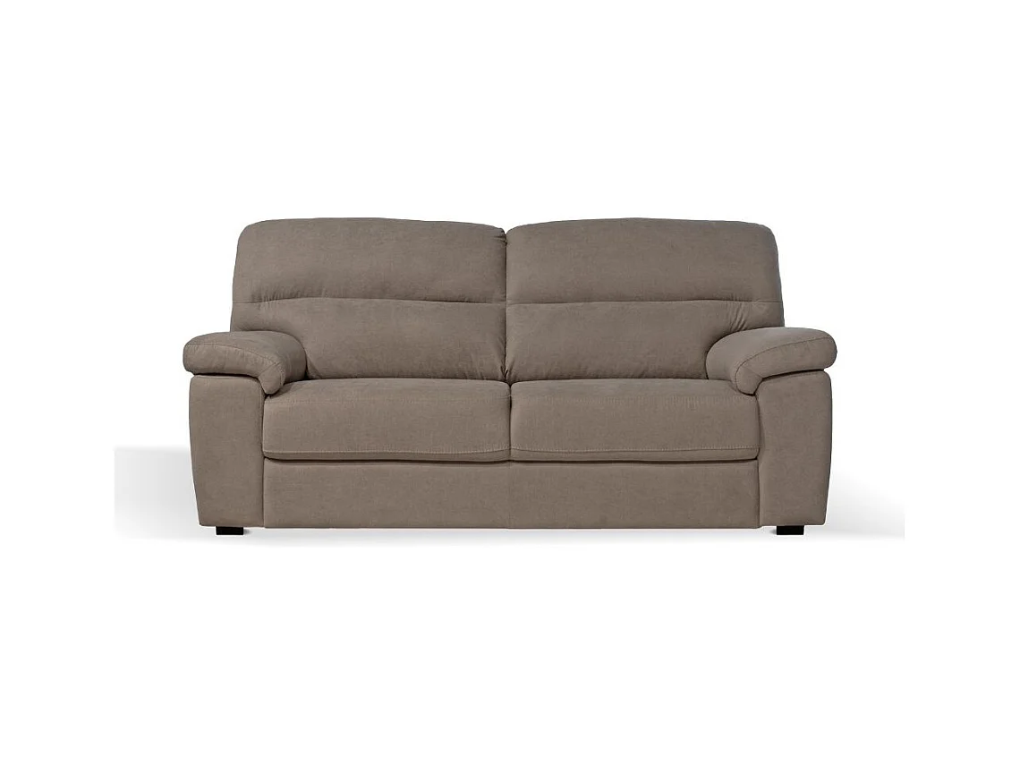 Divano 3 posti Alenda tessuto Roma10 colore tortora 211x98x92h