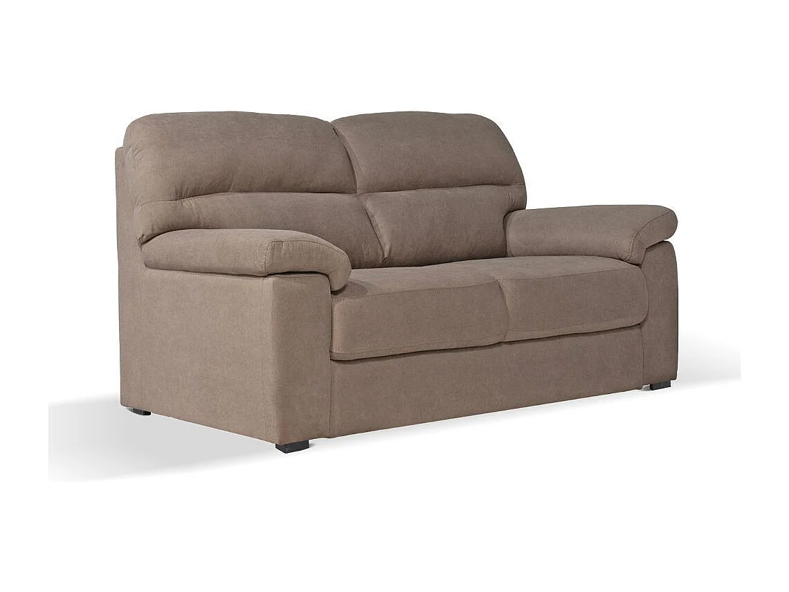 Divano 3 posti Alenda tessuto Roma10 colore tortora 211x98x92h