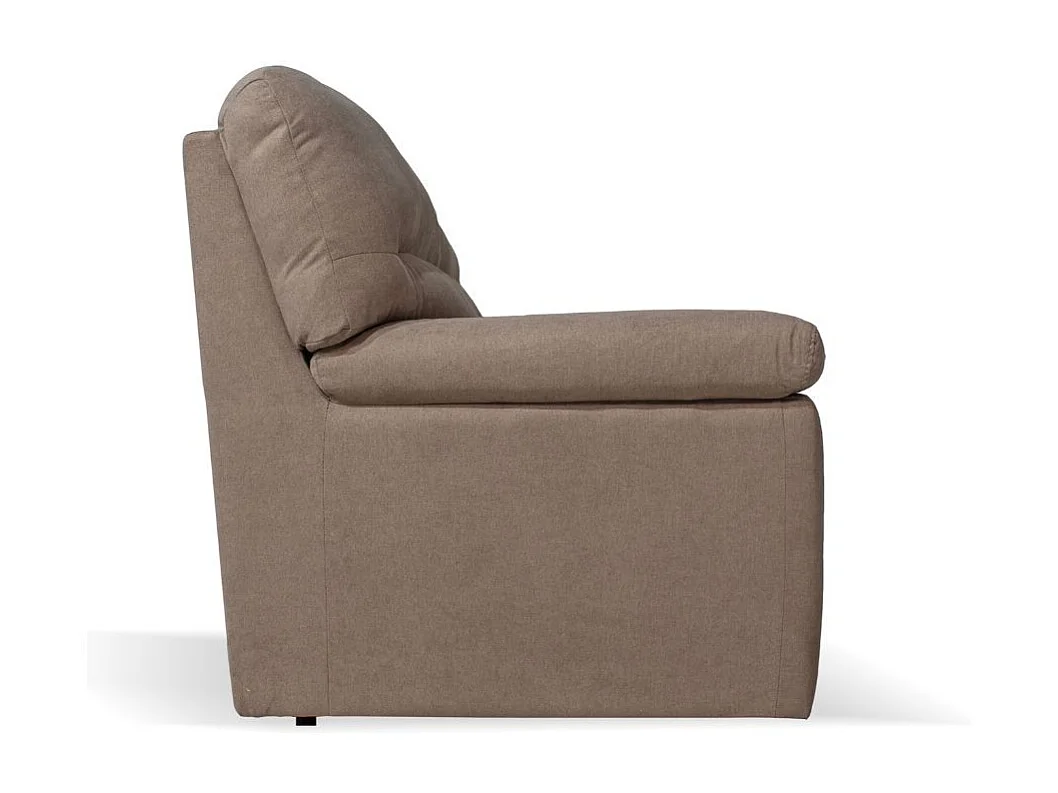 Divano 3 posti Alenda tessuto Roma10 colore tortora 211x98x92h