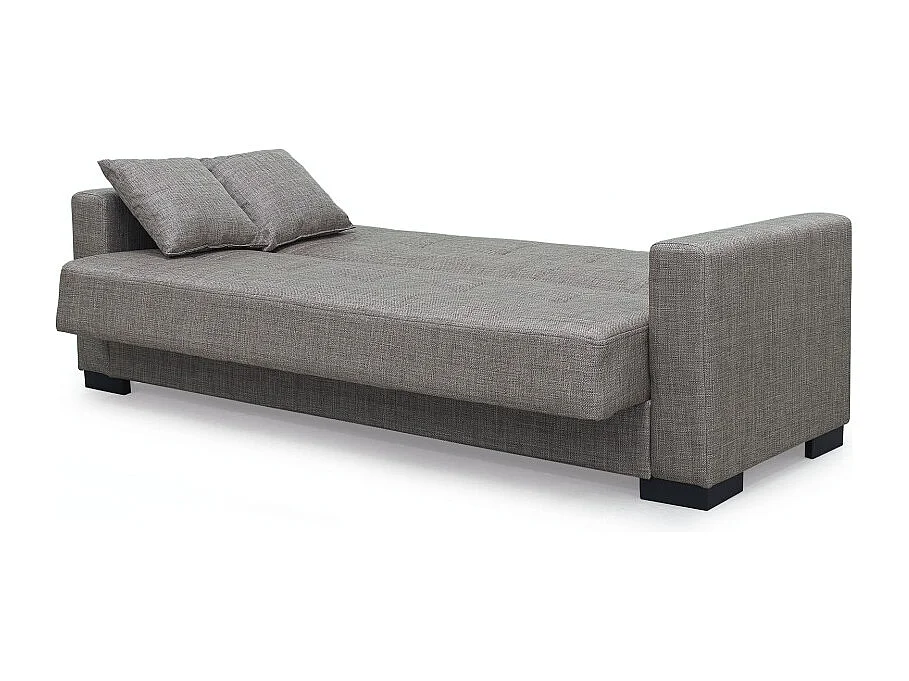 Divano 3 posti funzione letto contenitore NewMalpensa in tessuto cappuccino 225x88x94h