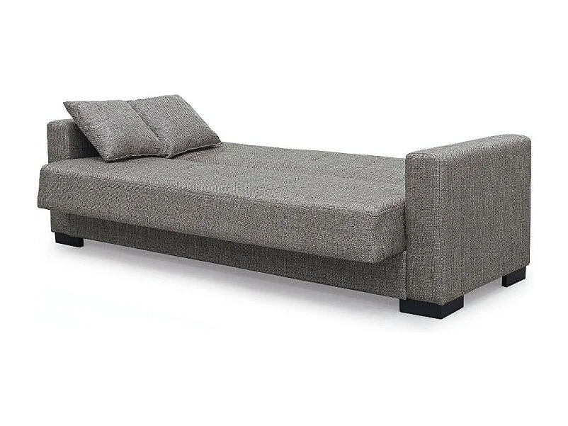 Divano 3 posti funzione letto contenitore NewMalpensa in tessuto cappuccino 225x88x94h