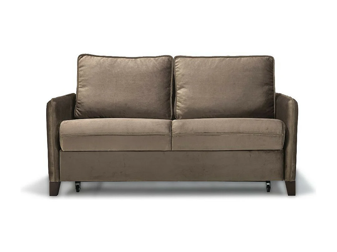 Divano letto Alcona 2 posti cappuccino con contenitore 164x112x90H