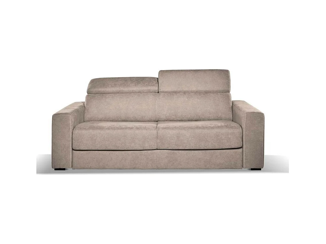 Divano letto 3 posti Crien tessuto Roma10 taupè 205x97x83H