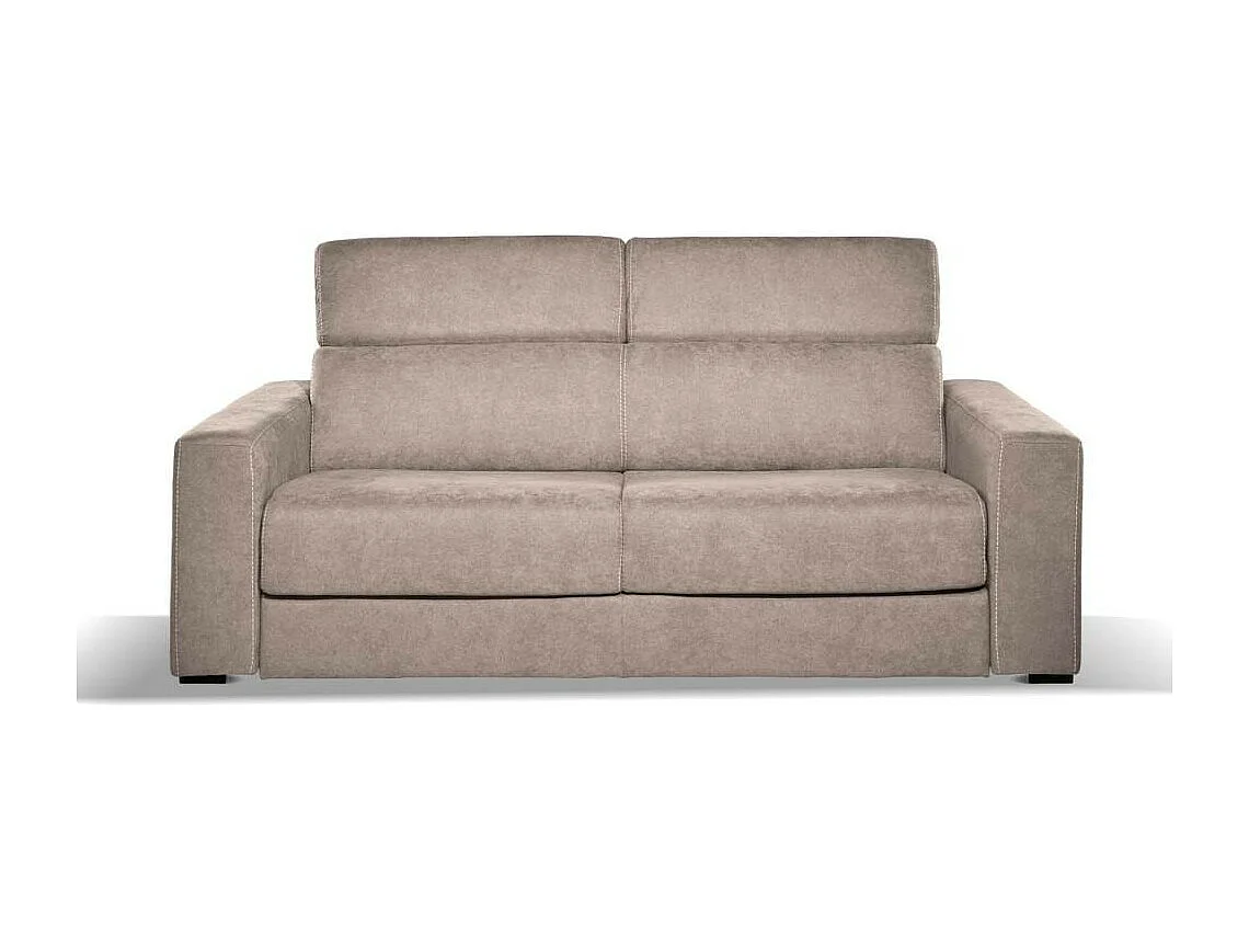 Divano letto 3 posti Crien tessuto Roma10 taupè 205x97x83H
