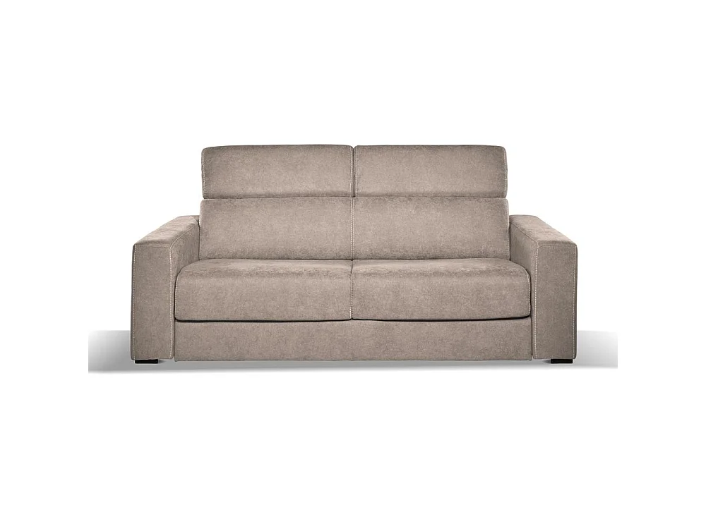Divano letto 3 posti Crien tessuto Roma10 taupè 205x97x83H