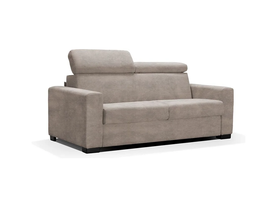 Divano Letto Pisa 3 Posti in Nabuk Tortora 220x99x93H – Eleganza e Funzionalità per il Tuo Relax