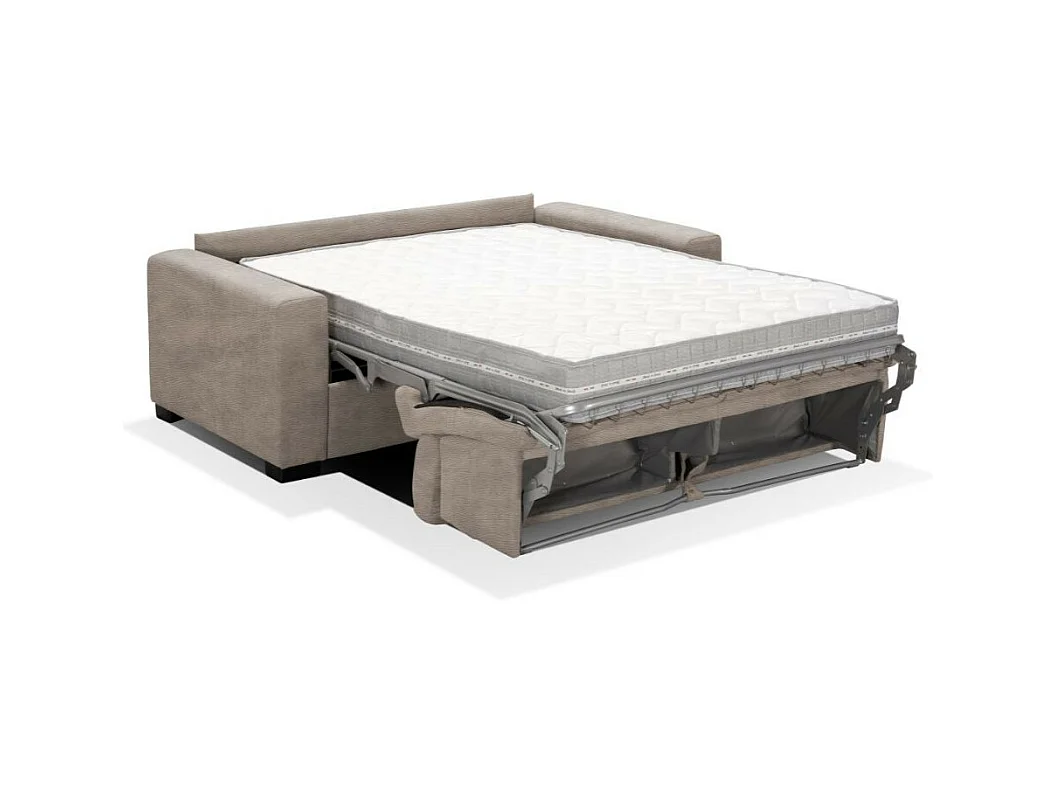 Divano Letto Pisa 3 Posti in Nabuk Tortora 220x99x93H – Eleganza e Funzionalità per il Tuo Relax