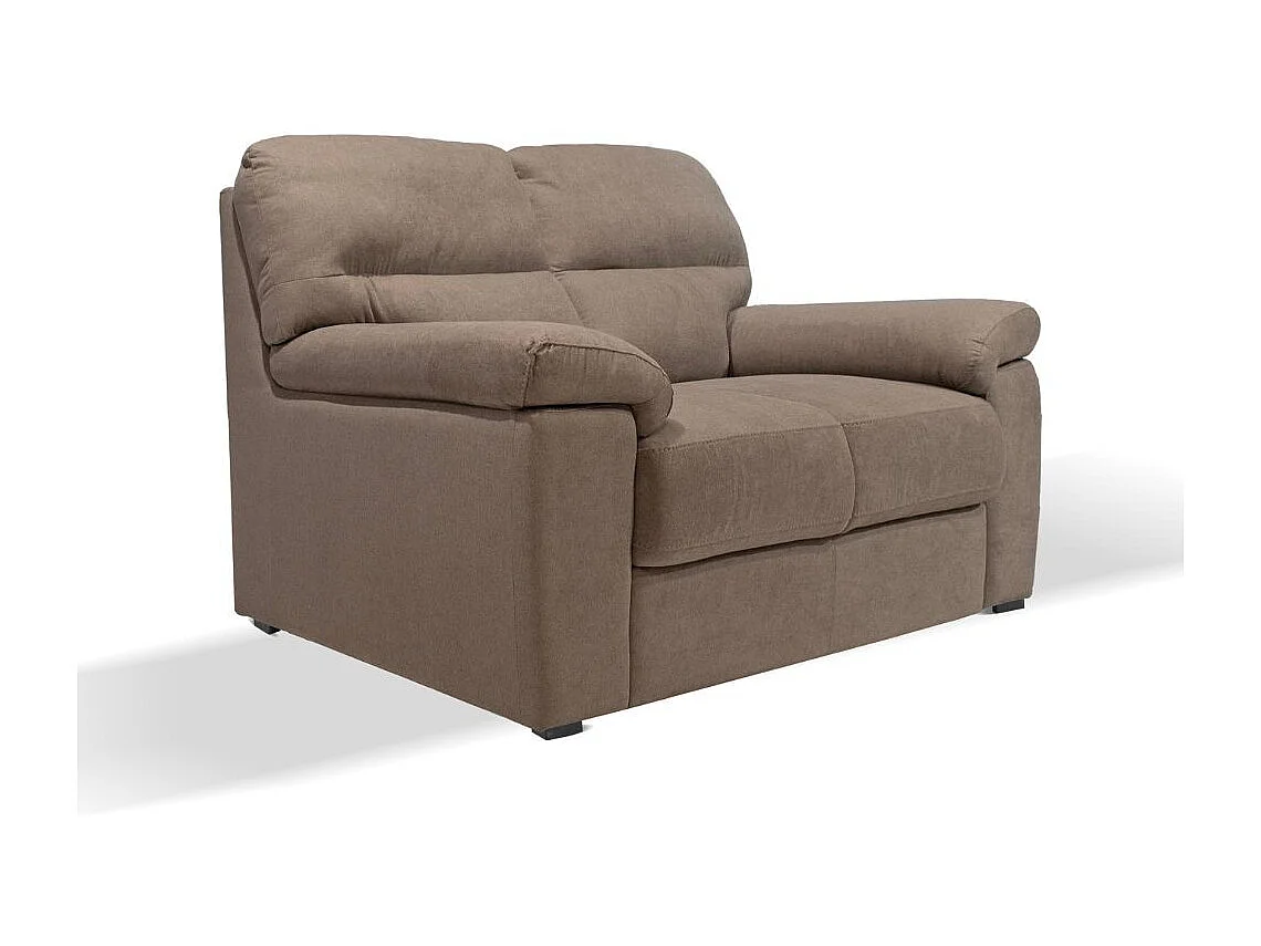 Divano 2 posti Alenda tessuto Roma10 colore tortora 160x98x92h