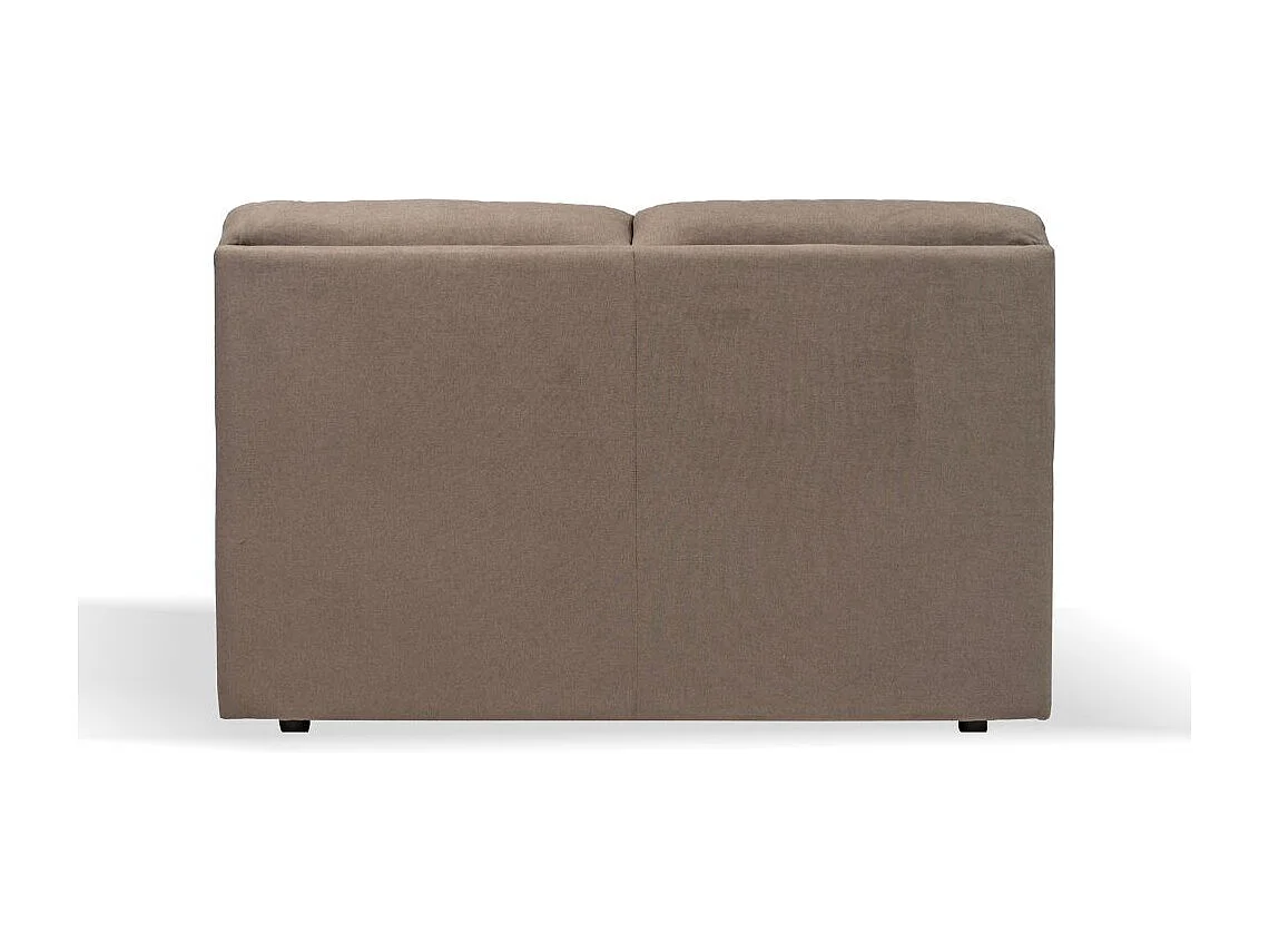 Divano 2 posti Alenda tessuto Roma10 colore tortora 160x98x92h