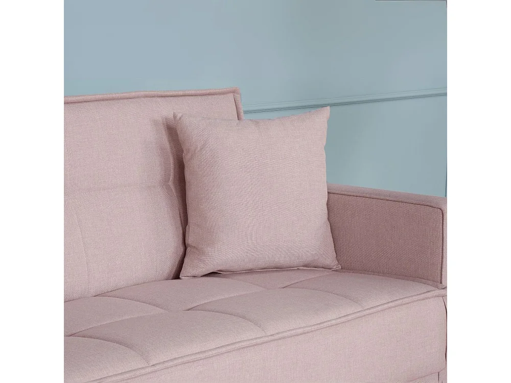 Divano funzione letto e contenitore Legen 3 Posti in vellutino rosa antico 210x85x87H