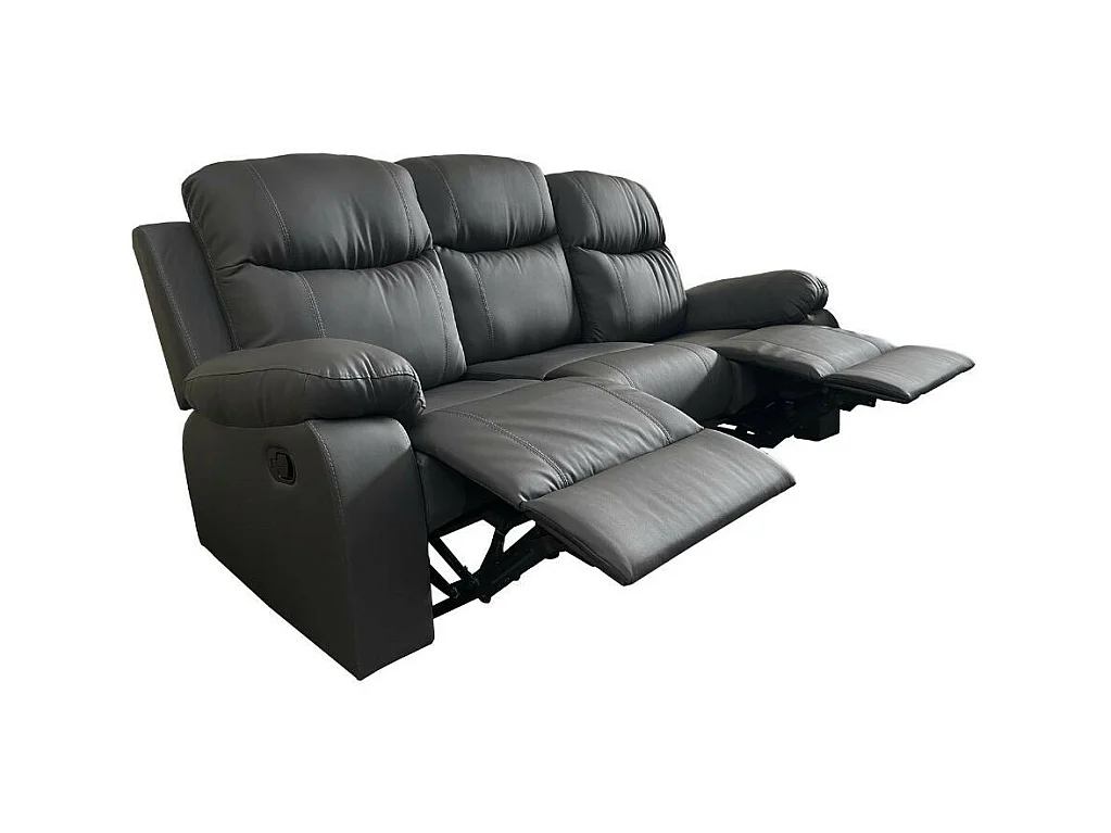 Divano Chicago 3 posti reclinabile colore grafite Cayenne20