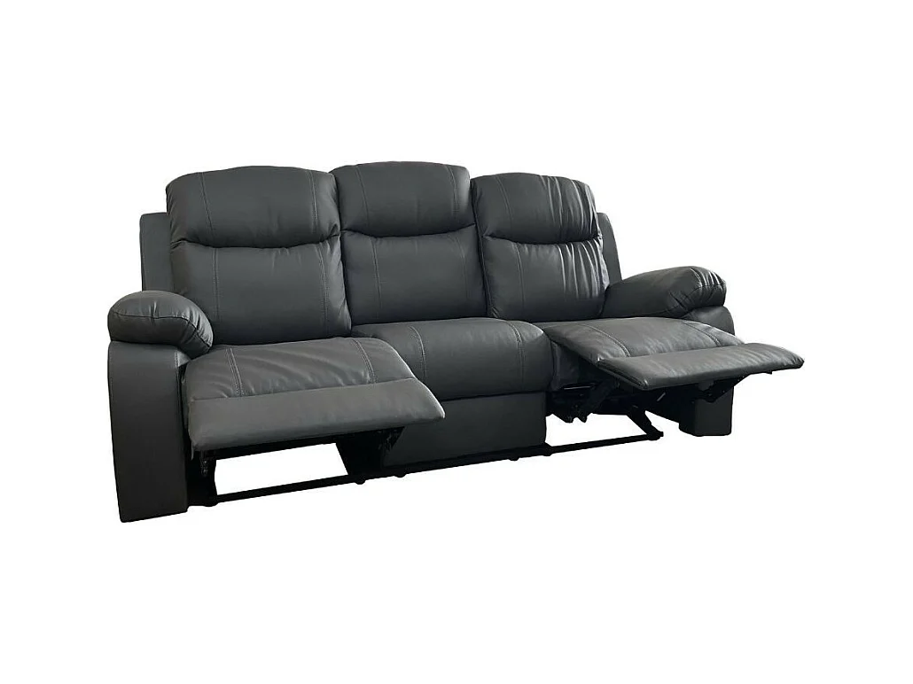 Divano Chicago 3 posti reclinabile colore grafite Cayenne20