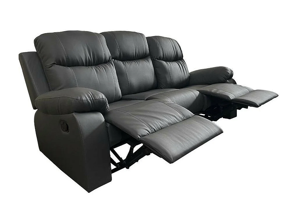 Divano Chicago 3 posti reclinabile colore grafite Cayenne20