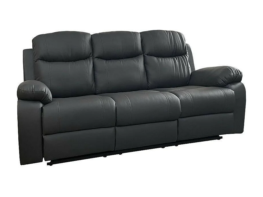 Divano Chicago 3 posti reclinabile colore grafite Cayenne20