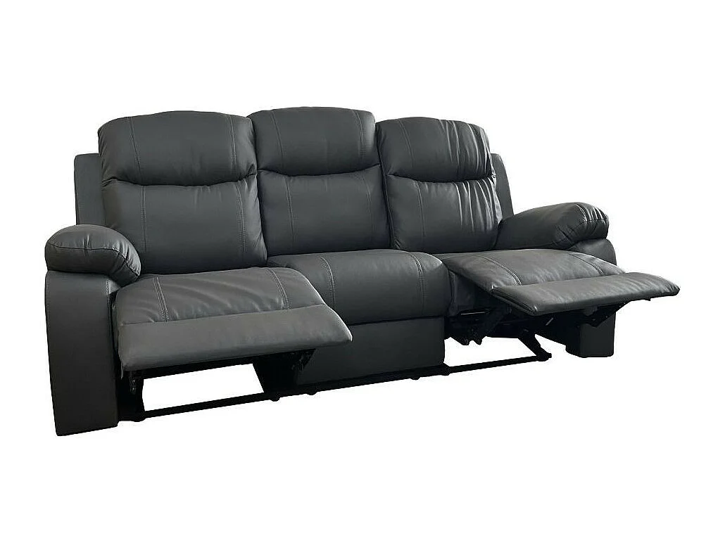 Divano Chicago 3 posti reclinabile colore grafite Cayenne20
