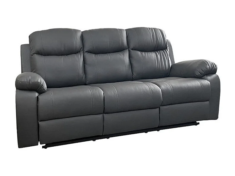 Divano Chicago 3 posti reclinabile colore grafite Cayenne20