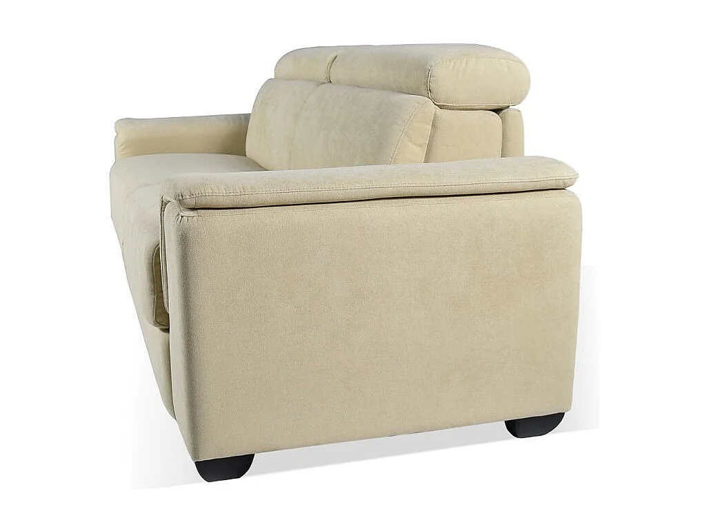 Divano Letto 2 posti in tessuto crema Mercurio 194x83x97H