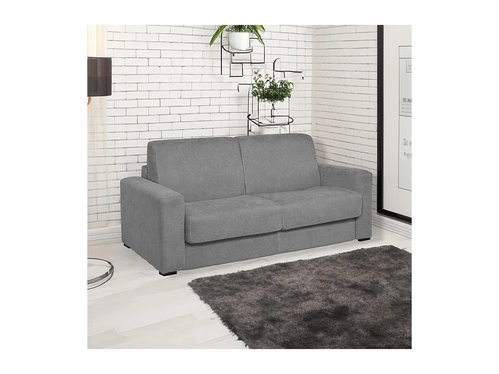 Divano letto 3 posti Kriog tessuto Roma23 grigio 197x96x90h