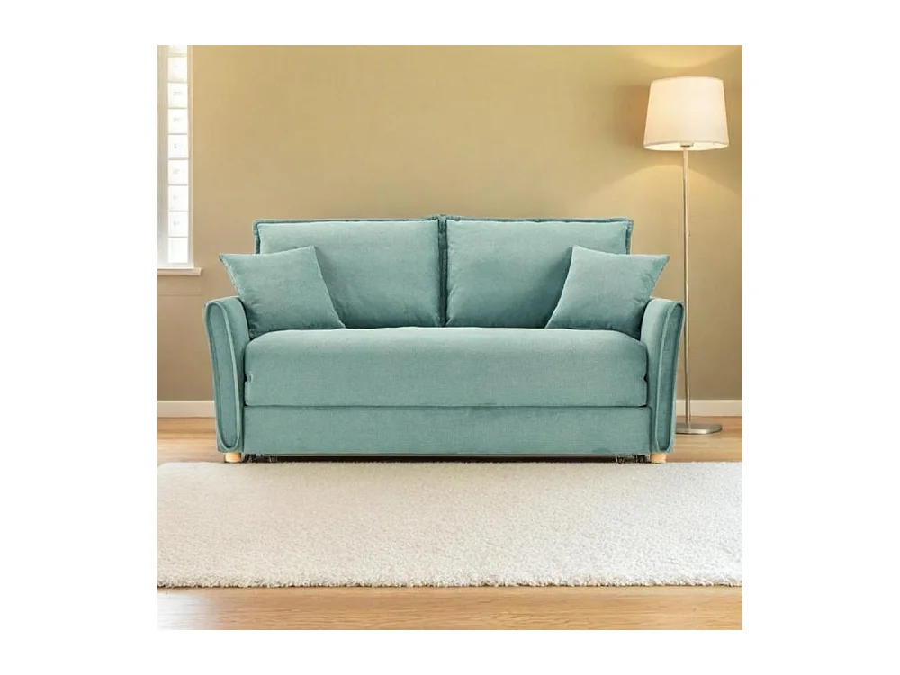 Divano Letto Cassie 3 posti tessuto verde acqua 176x93x97H: Stile, Comfort e Funzionalità