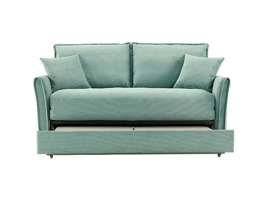 Divano Letto Cassie 3 posti tessuto verde acqua 176x93x97H: Stile, Comfort e Funzionalità