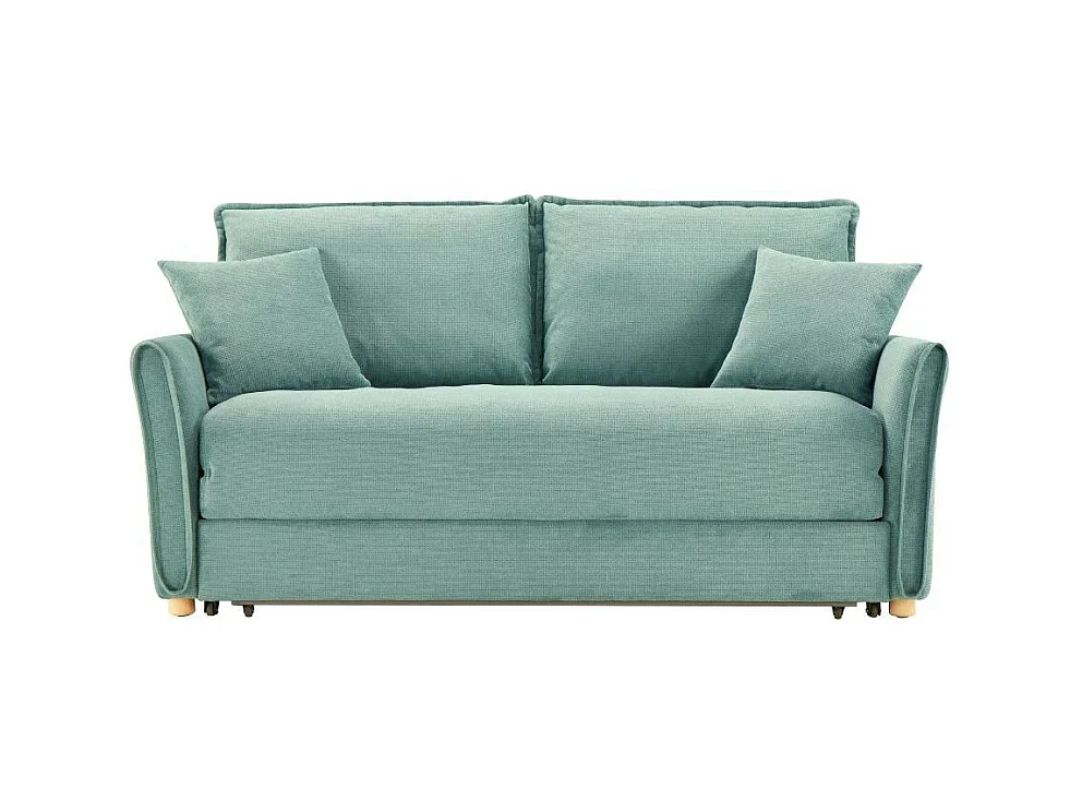 Divano Letto Cassie 3 posti tessuto verde acqua 176x93x97H: Stile, Comfort e Funzionalità