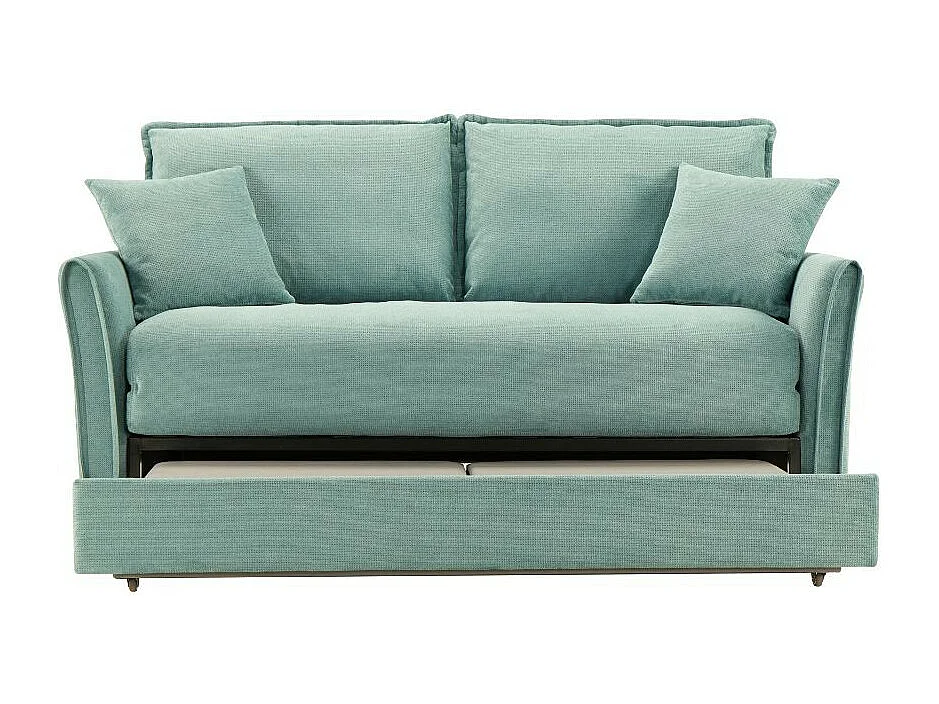 Divano Letto Cassie 3 posti tessuto verde acqua 176x93x97H: Stile, Comfort e Funzionalità