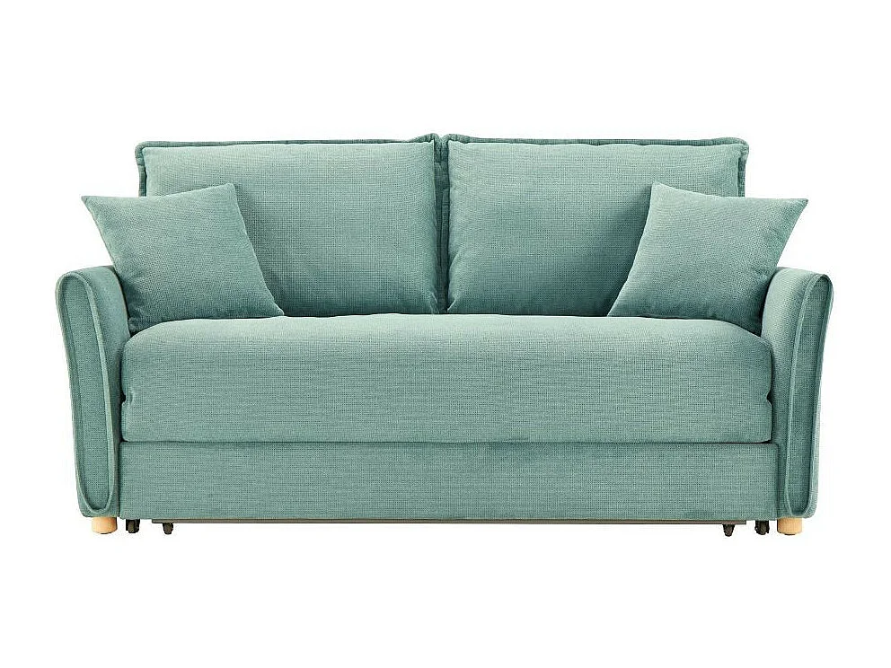 Divano Letto Cassie 3 posti tessuto verde acqua 176x93x97H: Stile, Comfort e Funzionalità