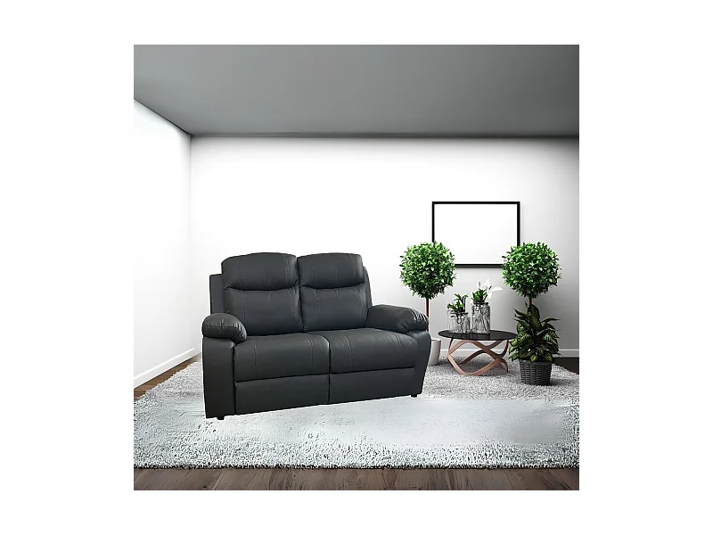 Divano Chicago 2 posti 154x90x100 colore grafite Cayenne20