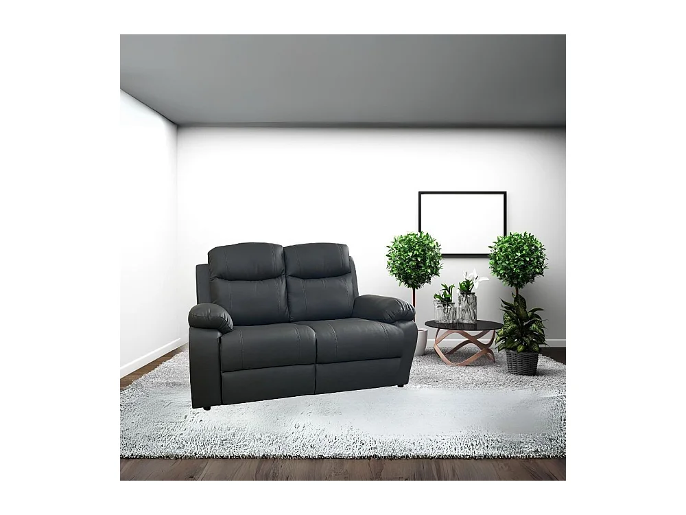 Divano Chicago 2 posti 154x90x100 colore grafite Cayenne20