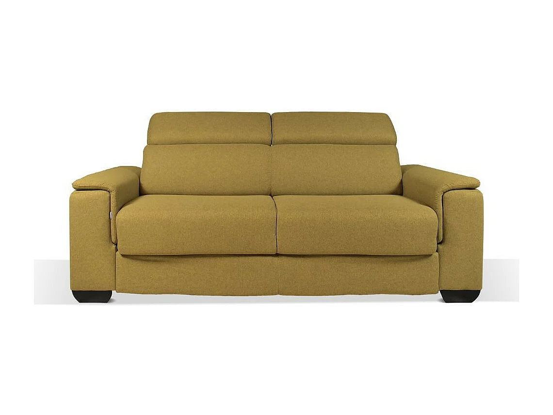 Divano letto colore senape Mercurio 3 posti 210x94x90H