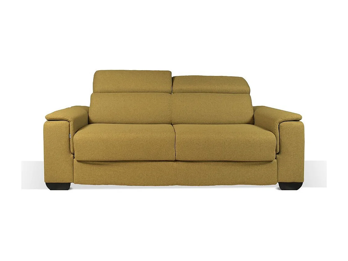 Divano letto colore senape Mercurio 3 posti 210x94x90H