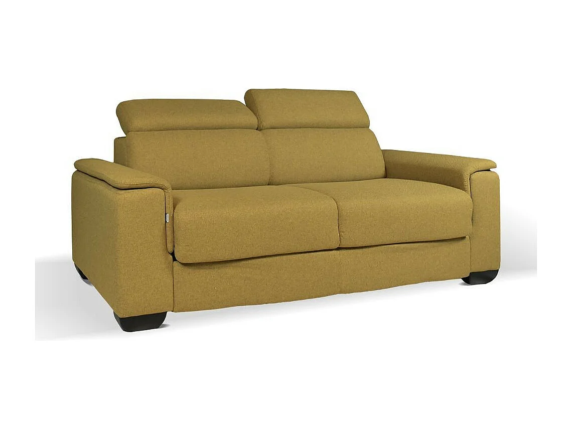 Divano letto colore senape Mercurio 3 posti 210x94x90H