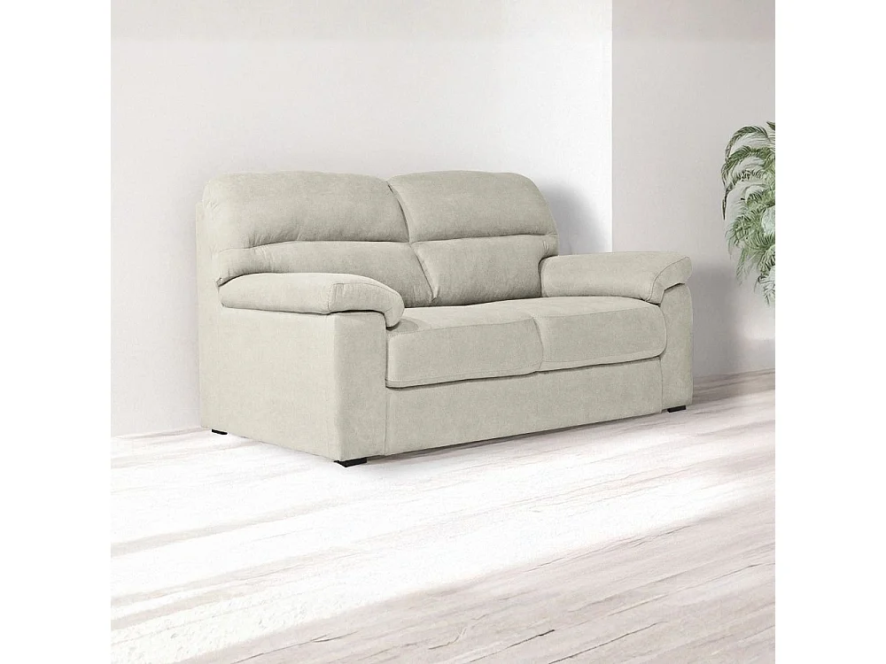 Divano 3 posti Alenda tessuto Roma05 colore beige 211x98x92h