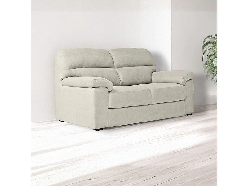 Divano 3 posti Alenda tessuto Roma05 colore beige 211x98x92h