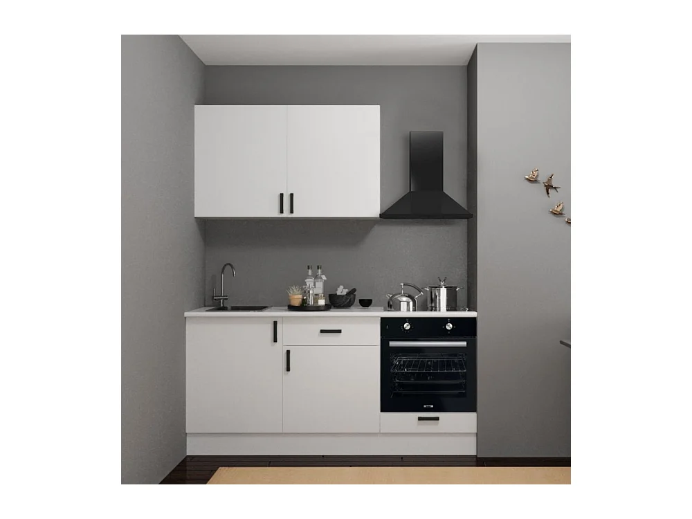 Cucina completa di elettrodomestici Asti 180 colore bianco