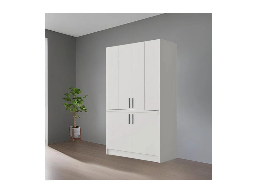 Cucina a scomparsa completa di elettrodomestici Fold bianco 125