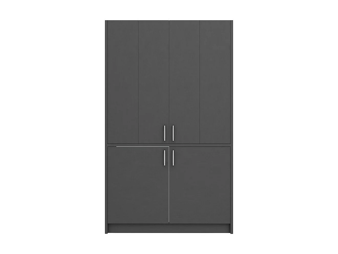Cucina salvaspazio a scomparsa Fold Evolution colore antracite e elettrodomestici inclusi 125x62x208H